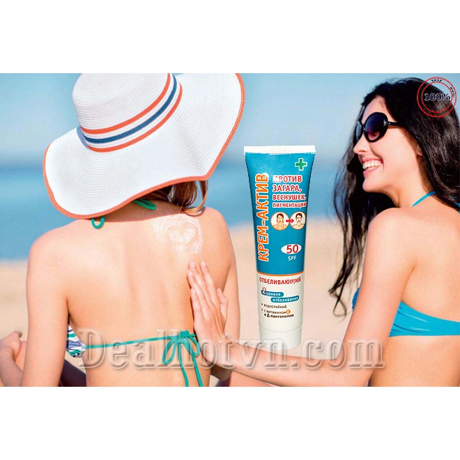 Chống nắng trắng da Nga spf50 - Chống nắng lên tone Nga - Date mới nhất hiện nay