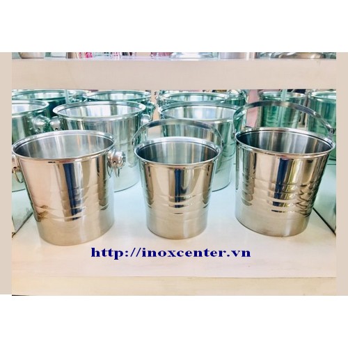 Xô đá inox cao cấp 1 quai