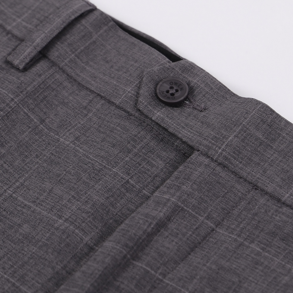 OWEN - Quần tây Slim Fit Ghi Nano - QS23496