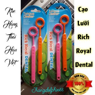 Vỉ 2 chiếc dụng cụ cạo lưỡi Rich Royal Dental Nhật Bản
