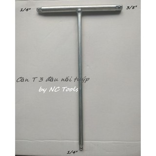 Cần chữ T có đầu nối tuýp 1/4" và 3/8"