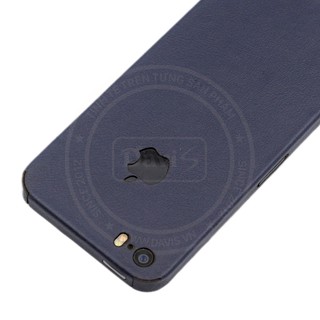 Miếng dán da dán full viền cho Iphone 5s làm từ da thật cao cấp - Davis