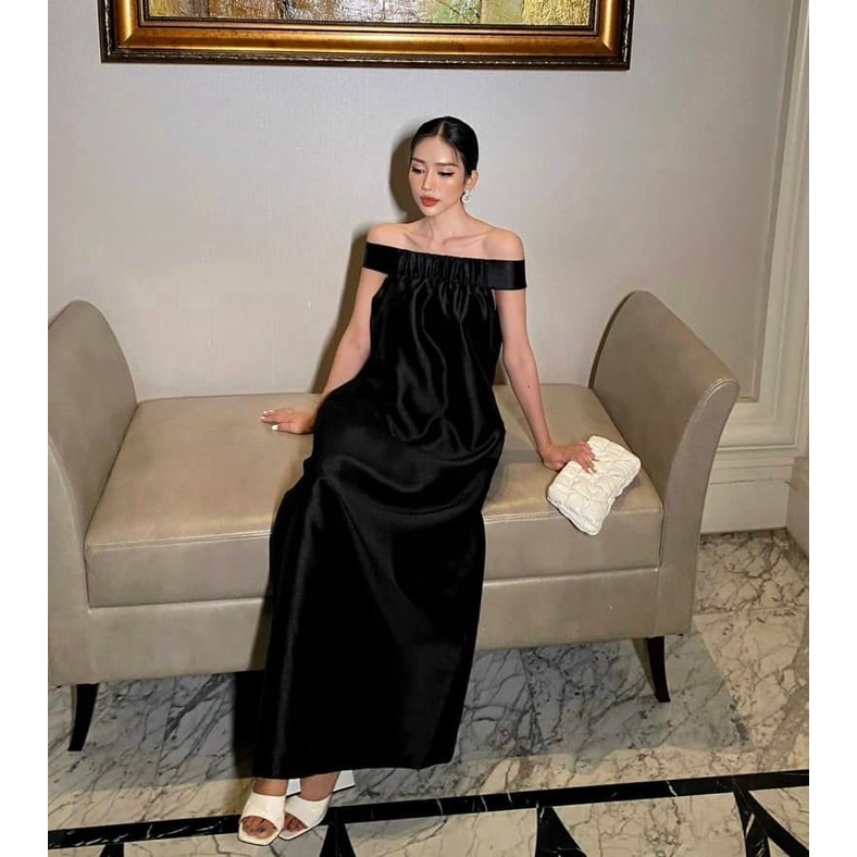 LINH CAVALI- Váy tafta trễ vai 3 màu