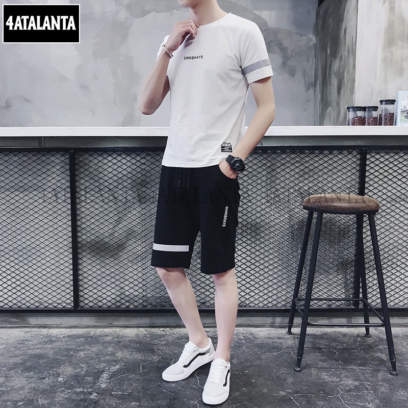 Bộ quần áo thể thao nam thun lạnh  4AT - BTT - 210 năng động – TEXT NGANG NGỰC – 4ATALANTA | BigBuy360 - bigbuy360.vn