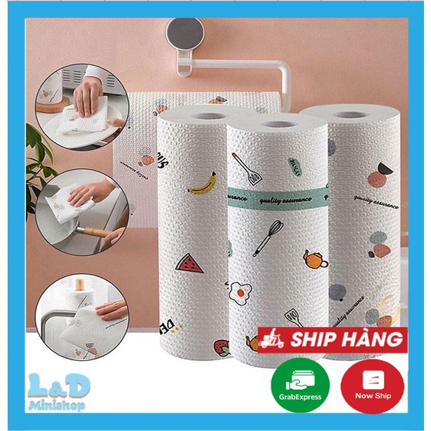 Cuộn Khăn Giấy Lau Bếp Đa Năng 20cm