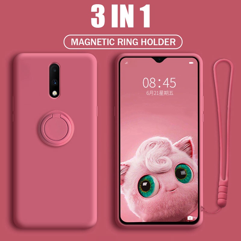 Ốp điện thoại trơn dẻo 6 màu kèm giá đỡ vòng bảo vệ Xiaomi Mi 10T 11T 11 Lite Redmi 9 9A 9C 10 10C