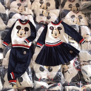 Combo 3 set mickey cho bé trai và gái