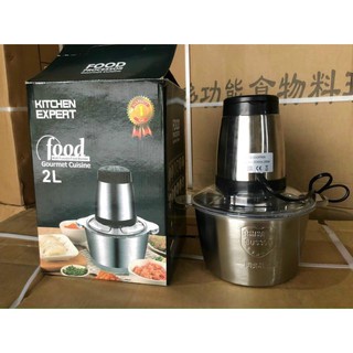 MÁY XAY THỊT XAY THỰC PHẨM ĐA NĂNG CỐI INOX LOẠI 2L
