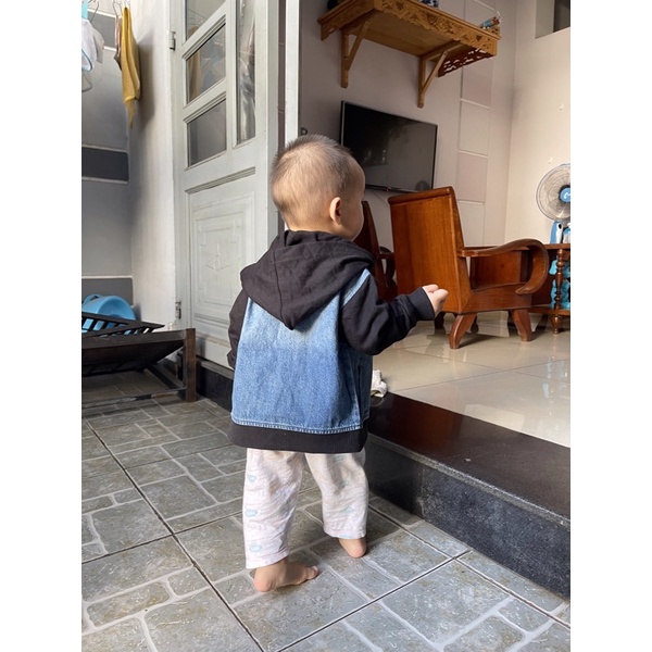 [Ảnh thật] [HÀNG XUẤT]Khoác bé trai Wonder nation sz 1 đến 4 tuổi- Mẫu Jean có nón/ Kaki không nón