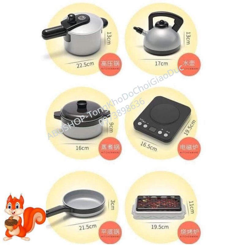 Đồ Chơi Nấu Ăn ❤️Bộ Nấu Ăn Loại To Cao Cấp Mô Phỏng Thật, Home Kitchen Play Set, Đem Đến Trải Nghiệm Hoàn Hảo Cho Bé