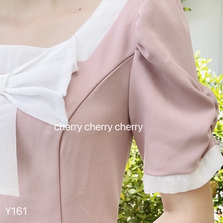 váy cổ nơ dáng xòe Y161