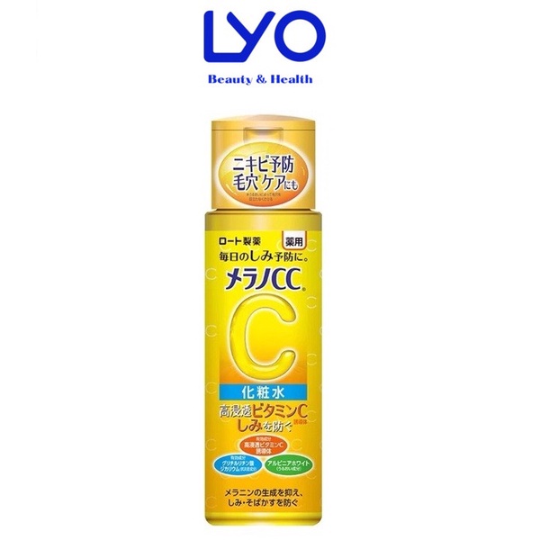 Nước hoa hồng Melano CC Rohto dưỡng trắng ngừa thâm 170ml Nhật bản