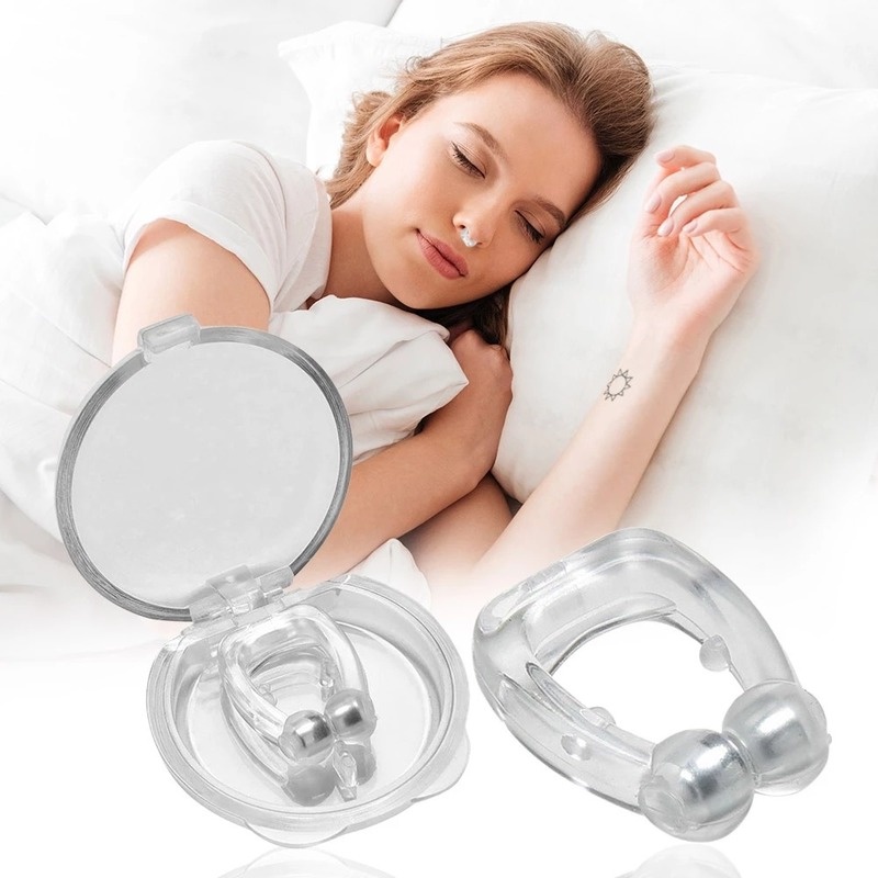 Kẹp Mũi Chống Ngáy Bằng Silicone Từ Tính Tiện Dụng
