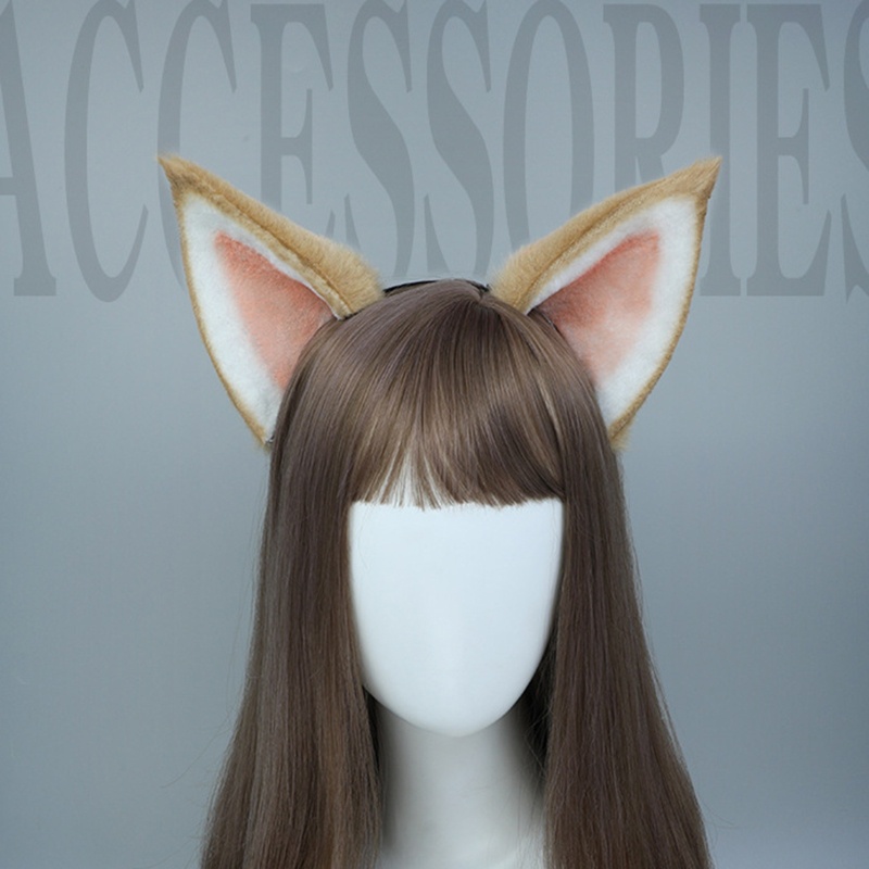 Băng Đô Tai Chó Shiba Inu Nhồi Bông Phong Cách Lolita