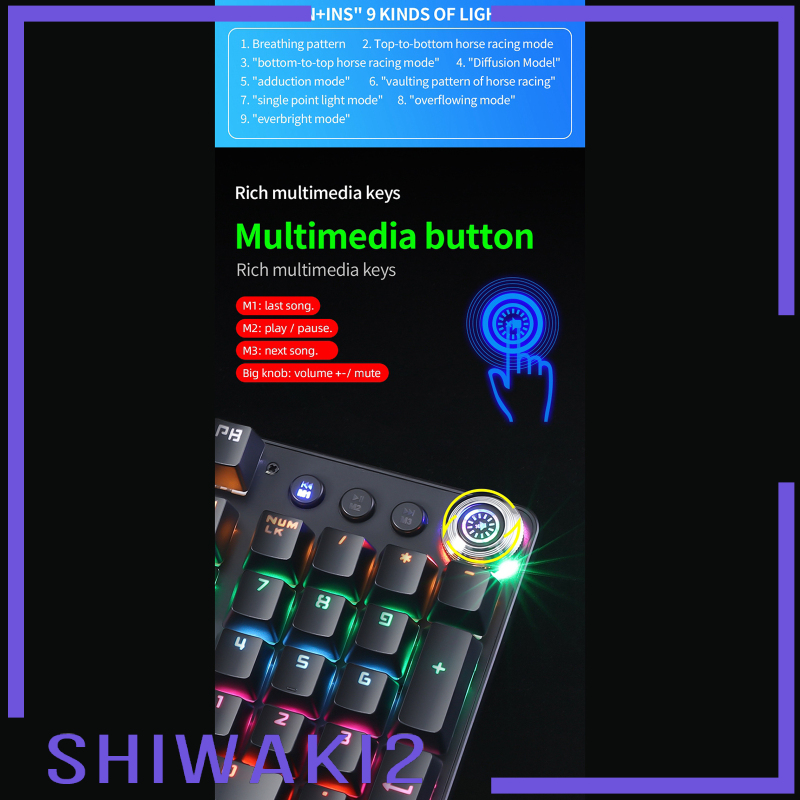 Bàn Phím Chơi Game Shiwaki2 Chống Thấm Nước Cao Cấp | BigBuy360 - bigbuy360.vn