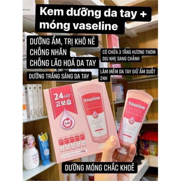 Kem dưỡng da tay và móng Vaseline Deep Moisture Hand & Nail Cream