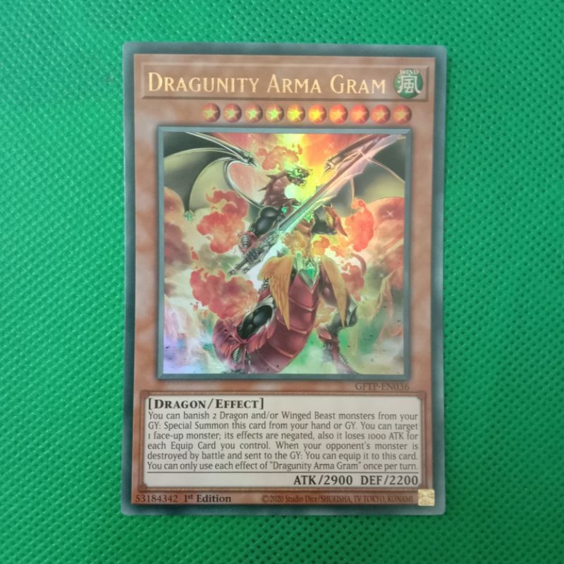 [Thẻ bài ] Dragunity Arma Gram GFTP-EN036 thẻ bài Yugioh chính hãng