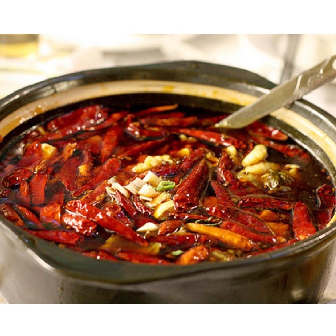 1Kg Ớt khô nguyên trái cắt cuống dùng nấu lẩu cay Tứ Xuyên, làm sa tế, khô gà, khô bò, bột ớt