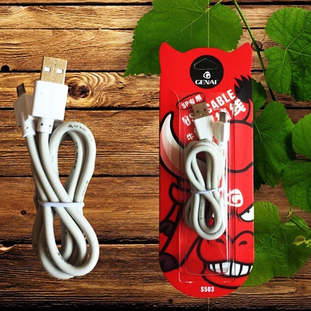 Dây Sạc Trâu Genai S503 Micro For All Samsung, Oppo, Xiaomi, Lumia, Sony, LG... - NK
