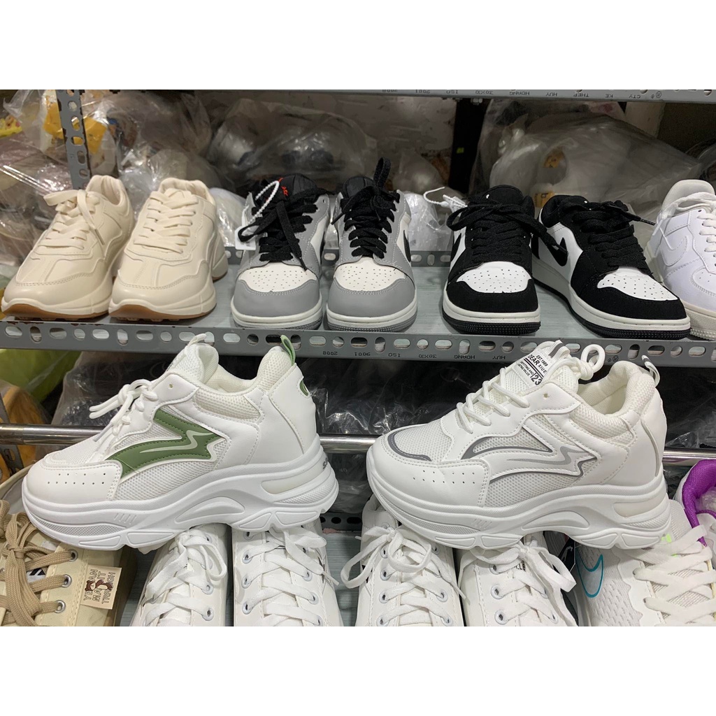 Giày thể thao nữ độn đế cao 5 phân 7p, giày đi học thể dục chạy bộ sneaker đẹp rẻ thời trang năng động