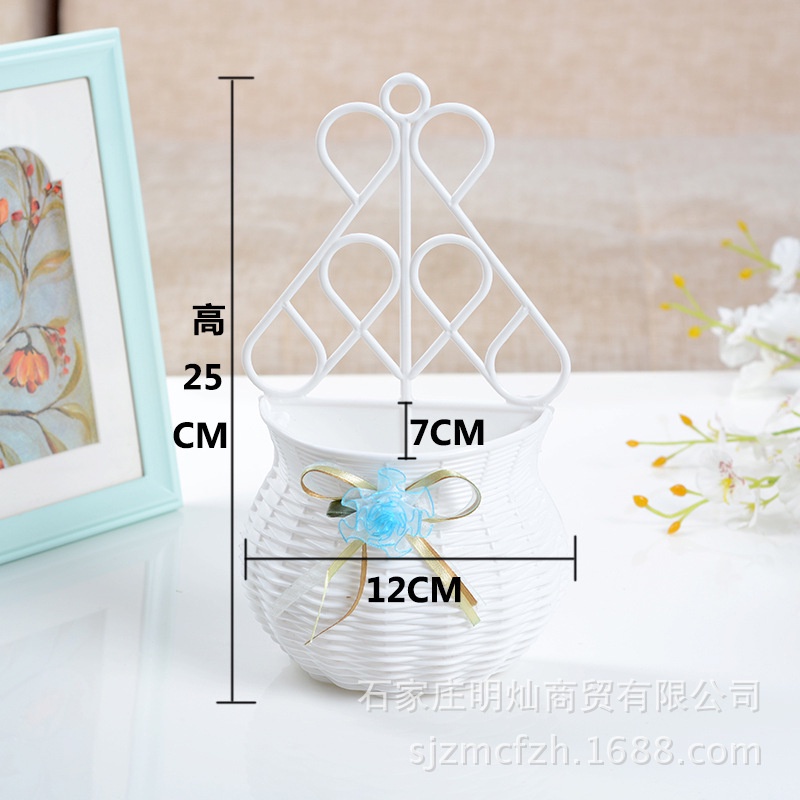 Nhựa giỏ hoa treo tường trang trí tường hoa giả treo tường chậu hoa treo