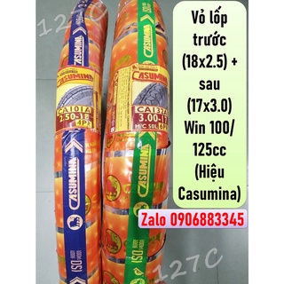 Vỏ lốp trước 18x2.50 & sau 17x3.0 win 100/ 125cc