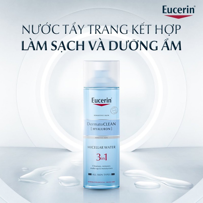 Nước Tẩy Trang Eucerin Dịu Nhẹ, Cấp Ẩm Cho Da