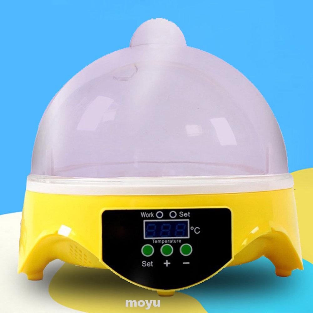 110V220V Digital 7-Eggs Incubator Chicken Birds Hatcher Temperature Control