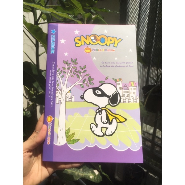 Tập sinh viên Snoopy 200 trang, định lượng 60gsm, 5 quyển/ bloc