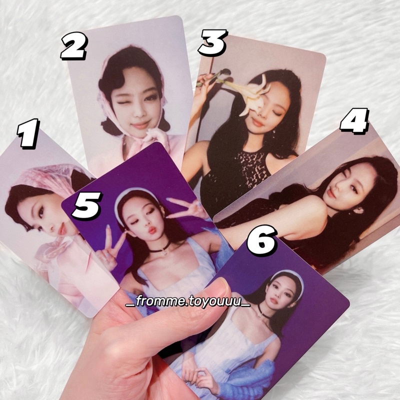 Ảnh photocard BLACKPINK card Jennie Rosé Jisoo Lisa chính hãng