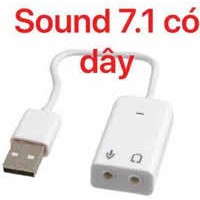 Usb Sound Có Dây 7.1 ( Cáp Chuyển Đổi Từ USB ra âm thanh cổng 3.5)- Full Box- Bảo Hành 1 Tháng - 1 Đổi 1