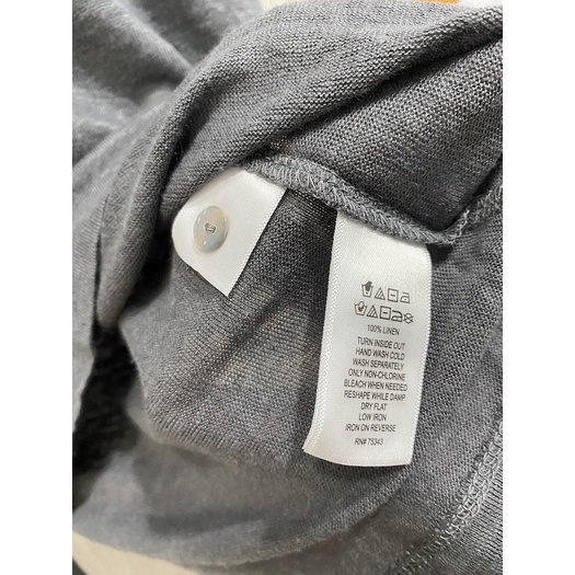 Áo TAHARI Linen Tay Lỡ Nút Thân Sau Che Tà - 3901