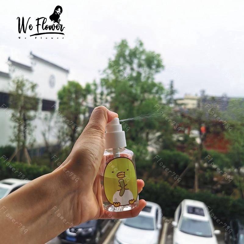 [Hàng mới về] Chai Xịt Rỗng Đựng Mỹ Phẩm Dung Tích 50ml / 100ml Họa Tiết Hoạt Hình Tiện Dụng