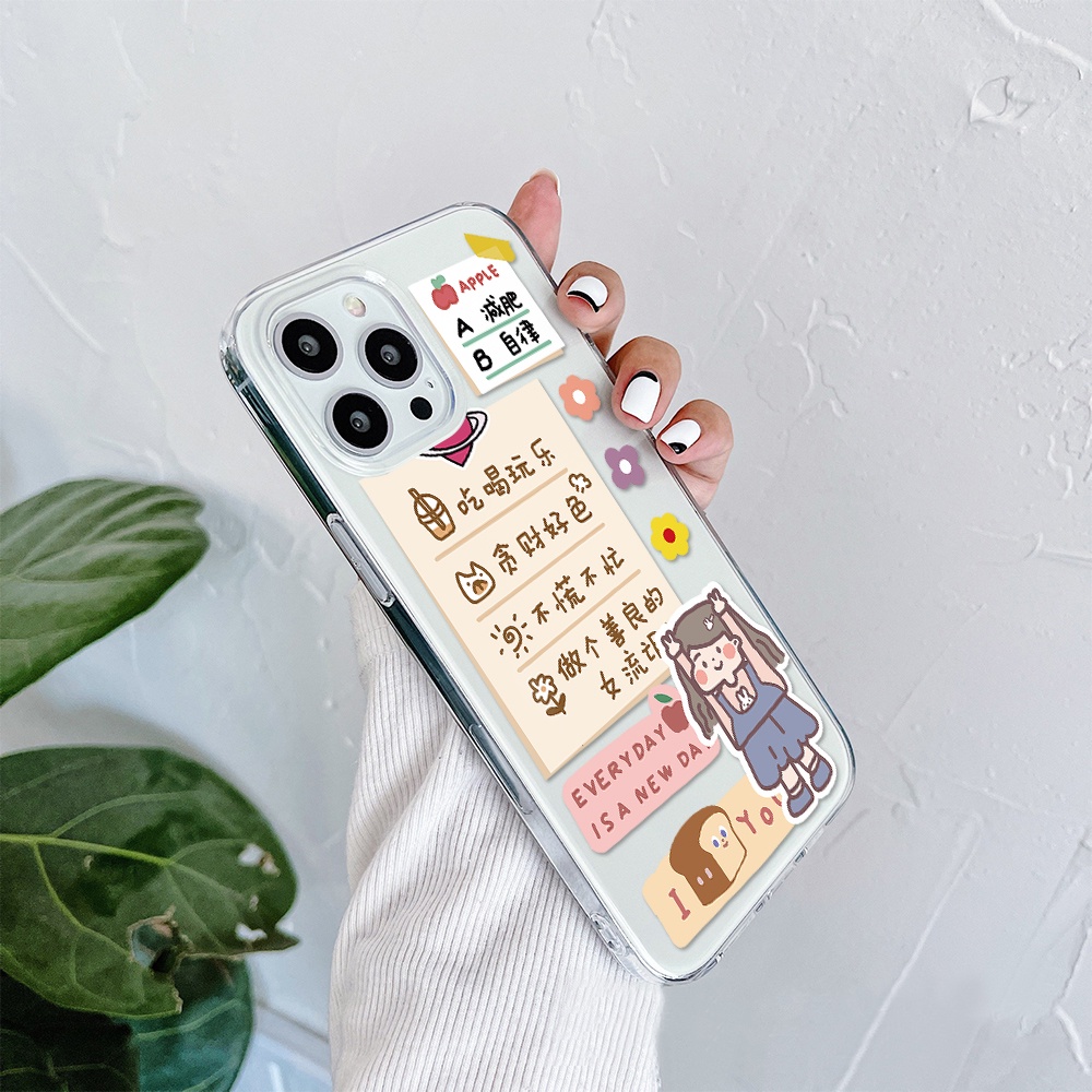 Ốp Điện Thoại Hình Cô Gái Dễ Thương Cho Iphone 11 Pro Max 12 Pro Max 13 Pro Max Mini 6 7 8 6 7plus Se 2020 X Xs Xr 5 4