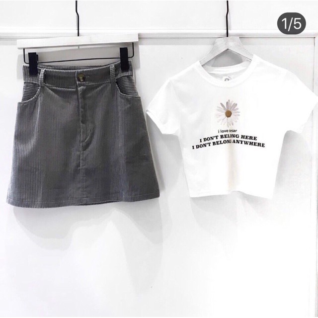 CropTop Bông Cúc Thêu ( Hình Thật) | BigBuy360 - bigbuy360.vn