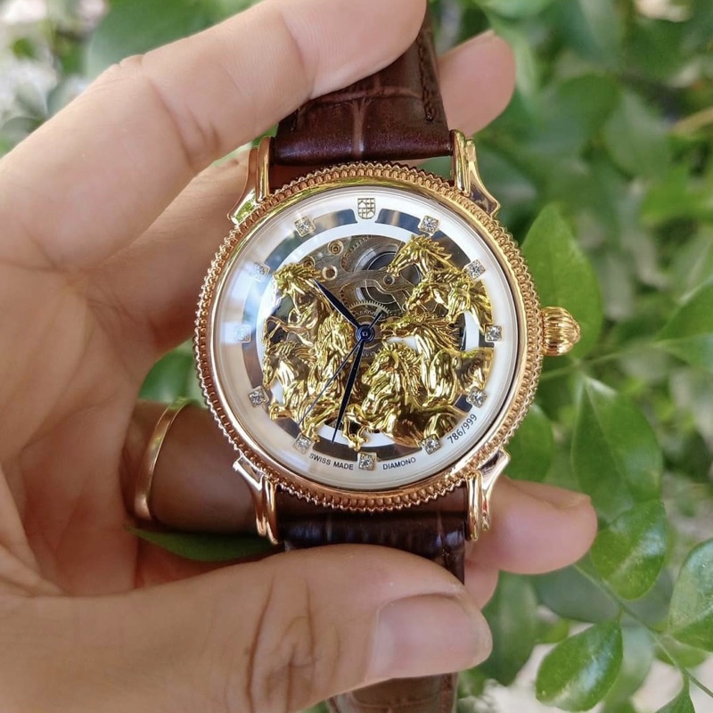 Đồng hồ cơ nam picter style dây da Mặt Ngựa phi-Chạy tự động siêu bền bỉ như những chú ngựa hướng tới thành công | BigBuy360 - bigbuy360.vn