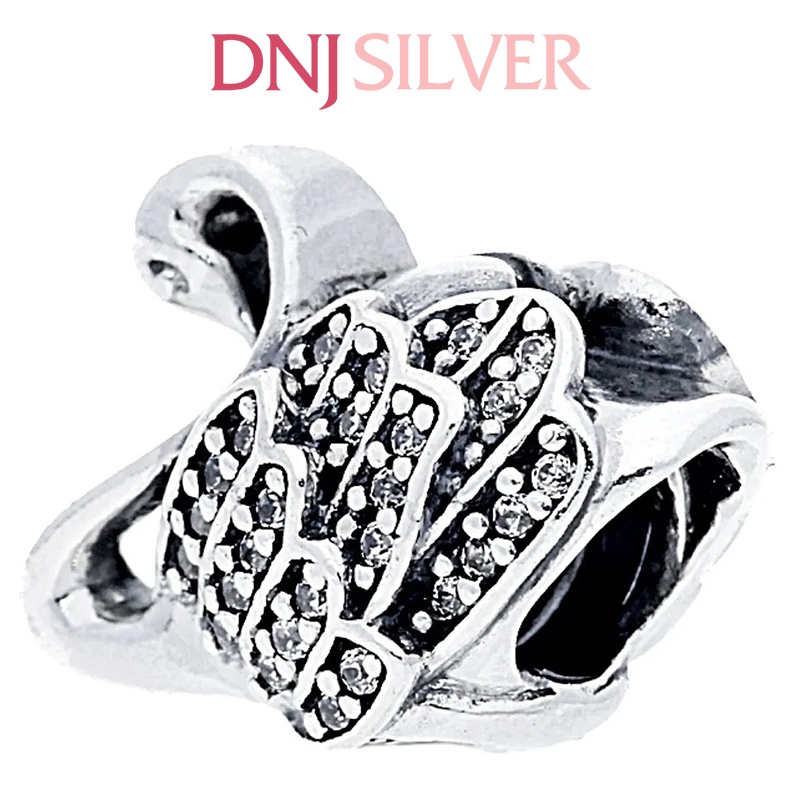 Charm bạc 925 cao cấp, hàng chuẩn bạc - Charm Majestic Swan thích hợp để mix vòng tay charm - DN308