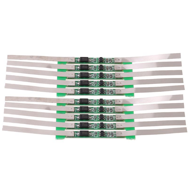 Bộ 10 Bảng Mạch Bảo Vệ Pin Lithium 3.7v 3a Bms Cho 1s 18650