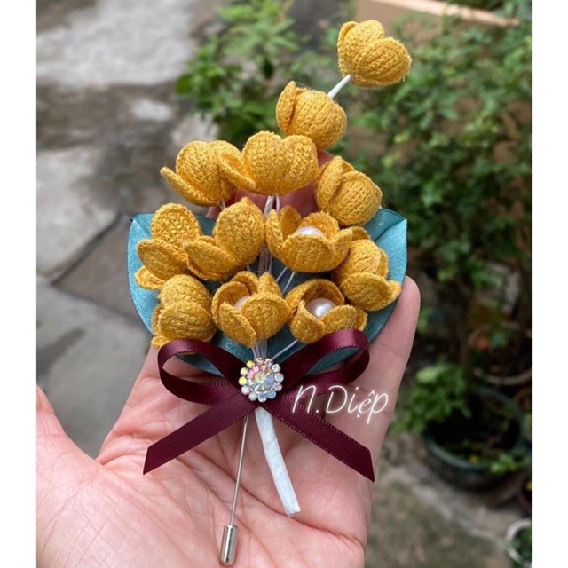 Hoa Linh Lan cài áo cao cấp-nhiều màu