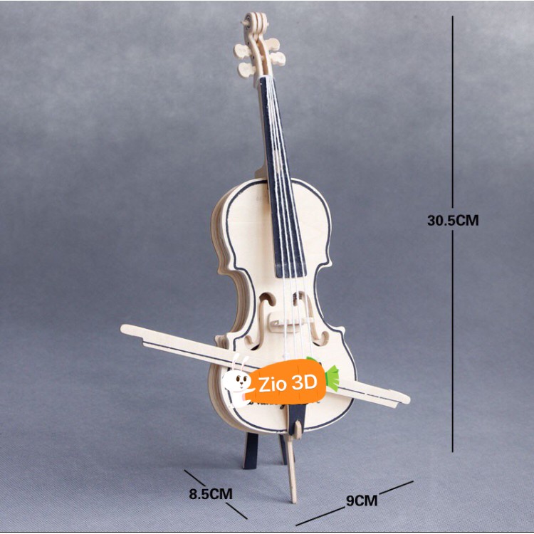 Mô hình lắp ráp gỗ 3D Đàn Violin