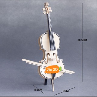 Mô hình lắp ráp gỗ 3D Đàn Violin