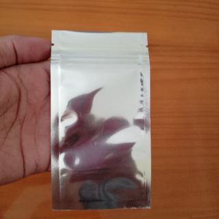 Túi zip bạc 7*13 - 1 mặt trong, 1 mặt bạc