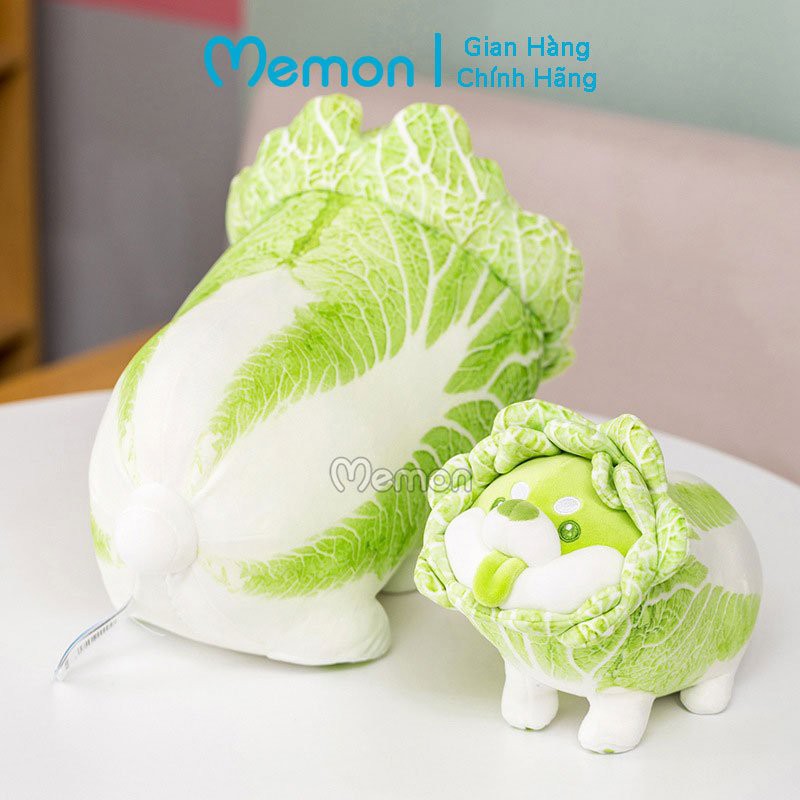 Gấu Bông Shiba Bắp Cải Nằm Cao Cấp Memon