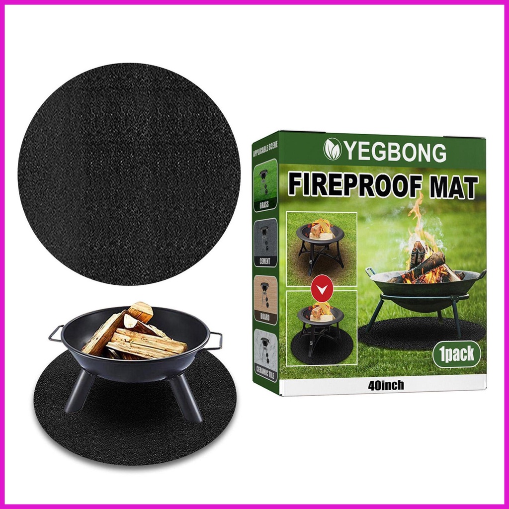 Tấm Lót Hình Tròn Chịu Nhiệt Dùng Nướng Thịt BBQ Ngoài Trời Tiện Lợi