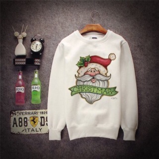 Áo nỉ sweater nam nữ ông già noel có bigsize