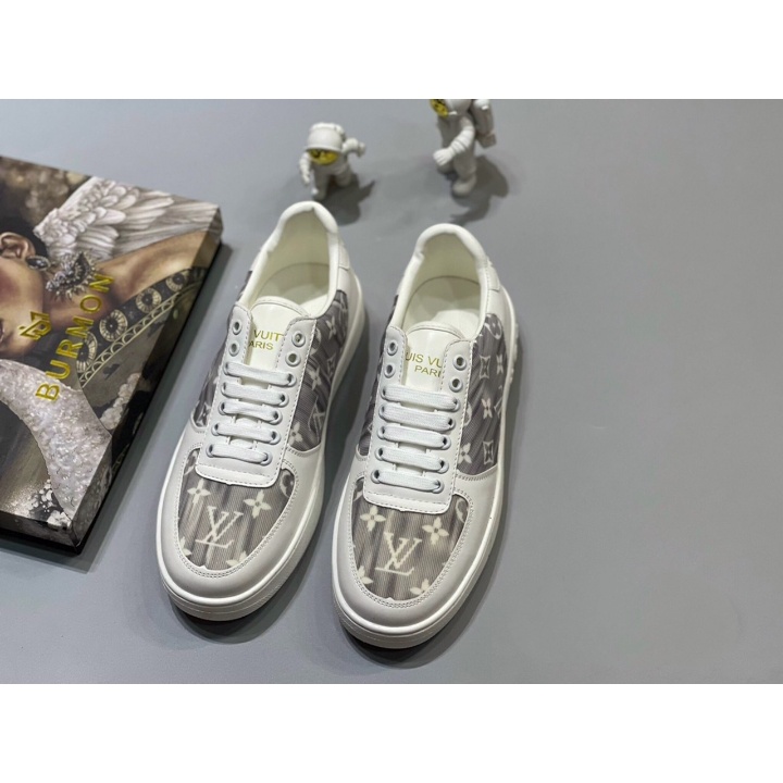 Giày  nam Snk màu trắng eo vì, giày Sneakers BRR hoạt tiết đẹp, giày buộc dây eo vi hàng trung cao cấp
