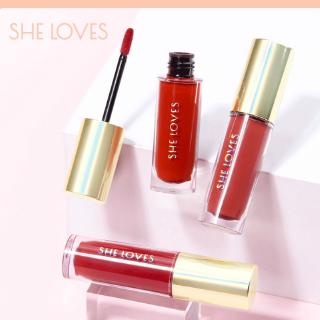 CHIA SẺ Beauty Velvet Lip Glaze Matte Lipstick Lip Glaze Lip Gloss Trang điểm chính hãng