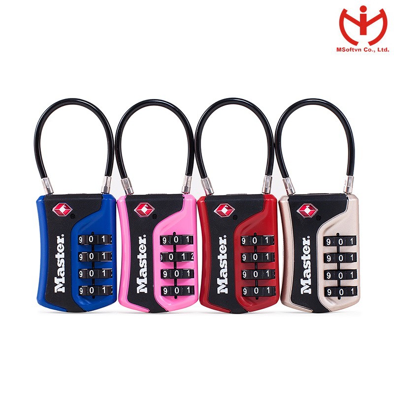 Khóa số Master Lock 4697 D khóa vali hành lý - MSOFT