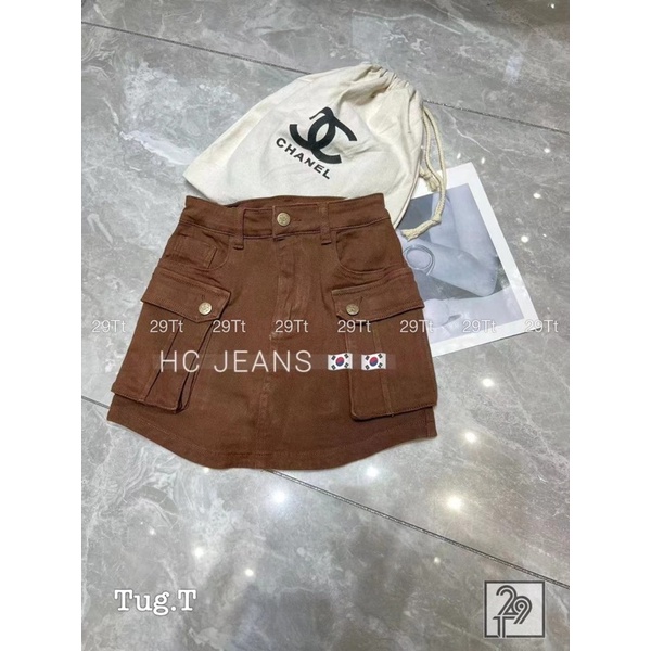 CHÂN VÁY BÒ TÚI HỘP QUẢNG CHÂU LOẠI 1 MS31662