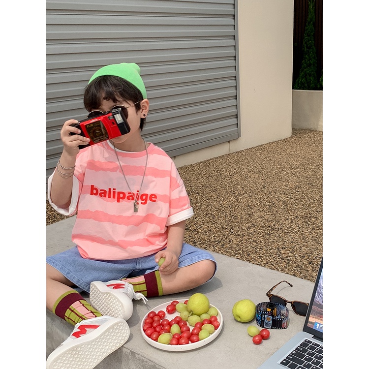 Áo Phông Balipaige Hồng Cho Bé Trai Bé Gái Shop Quần Áo Trẻ Em Phong Cách Hàn Quốc Moy Kids